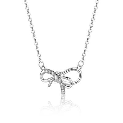 Süße und minimalistische Schleife Vielseitige lässige Halskette