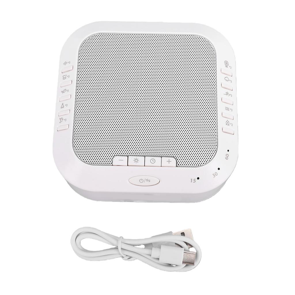 White Noise Machine 28 Sounds Bluetooth Speaker Sleep Machine for Home Travel Office 3 Timer Settings
