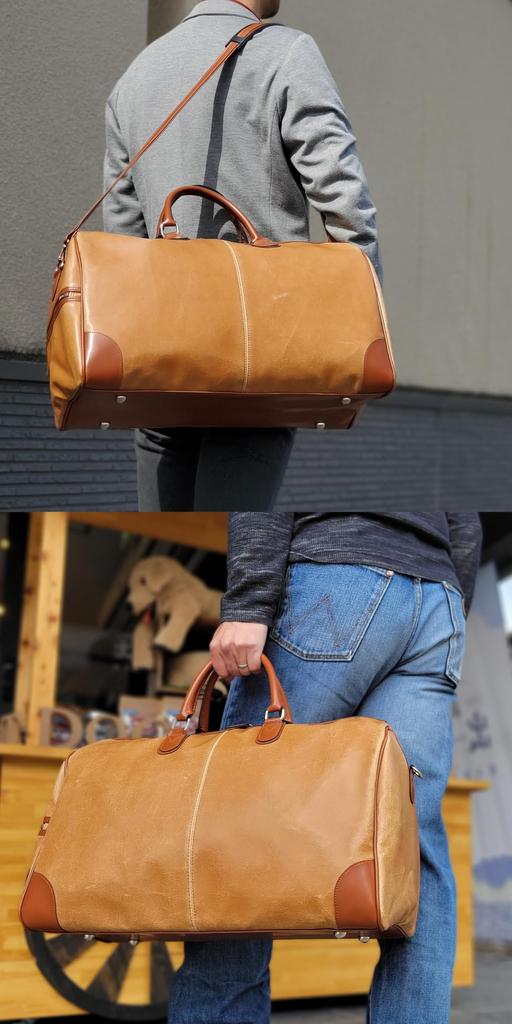 Camel F Made in Japan Boston bag Leather Lockable 30L 30 liters Large Small Lightweight 1 night 2 days 2 nights 3 days 1 night 2 nights 2way Travel
