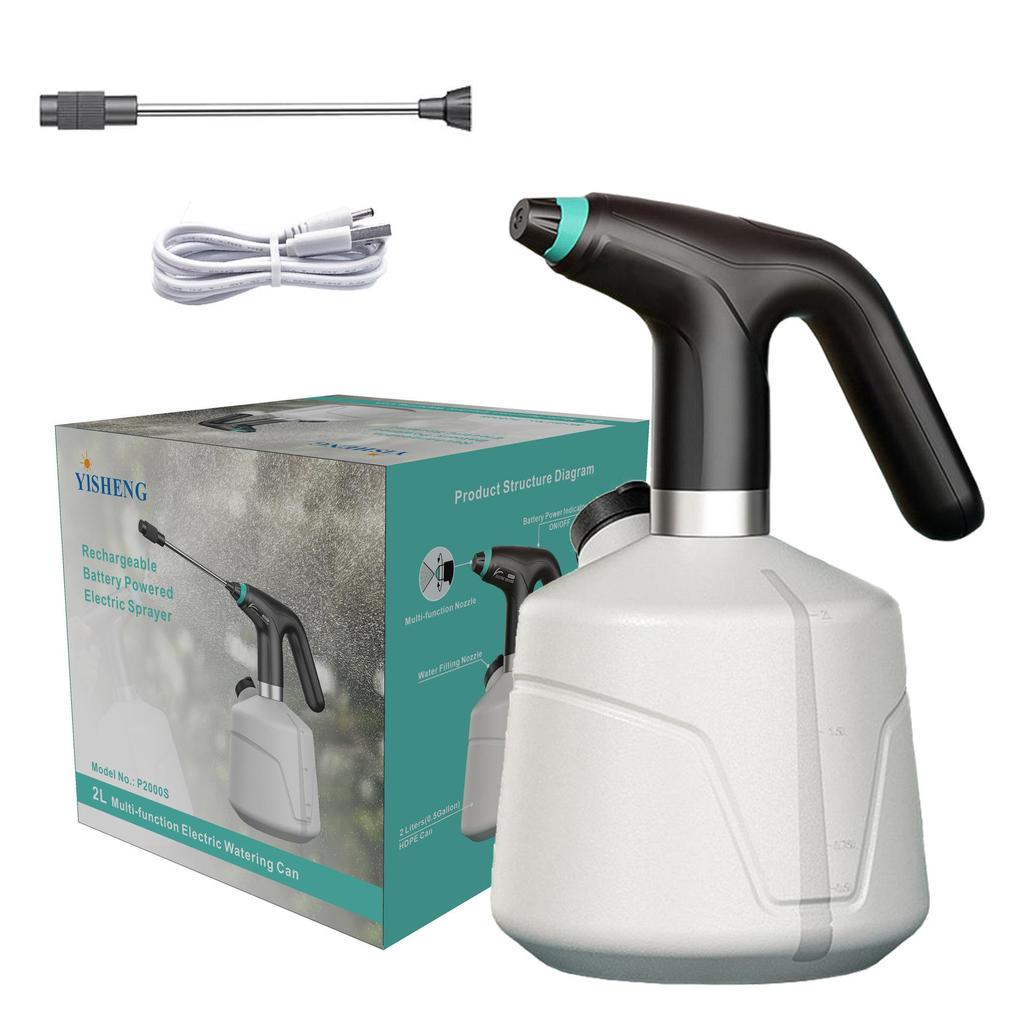 Rechargeable 2L Handheld Electric Sprayer for Watering and Garden Use
