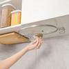 4Pcs Kitchen Storage Rack Wall Mounted Pot Cover Rack Cabinet Bottom Cutting Board Rack Vegetable Board Storage Rack