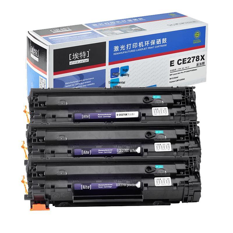 Elite_value E CE278X Easy-Refill Black Toner Cartridge