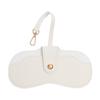 PU Leather Simple Eyewear Storage Bag Solid Color Glasses Protective Cover Lychee Pattern Soft Sun Glasses Pouch for Friend Gift