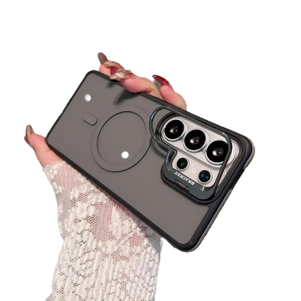 Samsung S26 Ultra/S23 Magnetic Lens Holder Drop-proof Case - Two-color.