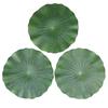 Pack Of 9 Artificial Floating Foam Lotus Leaves Water Lily Pads Ornaments Green