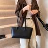 Burgundy Underarm Shoulder Bags For Women Pure Color PU Leather Large Capacity Casual Tote Bags 2026 Winter New Luxury Handbags