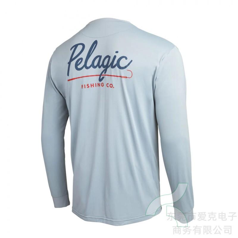 Camicia da pesca da uomo ad asciugatura rapida con protezione UV UPF 50 a maniche lunghe, traspirante, per sport all'aperto, ciclismo