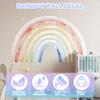 Rainbows Wall Decal Pretty Wall Decor Safe Boho Dot Wall Decal Colorful Rainbows Wall Stickers Multipurpose Wall Decals