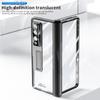 Magnetic Hinge Electroplate Frame Transparent Cover For Samsung Galaxy Z Fold 4 Case With Tempered Glass S Pen Bracket