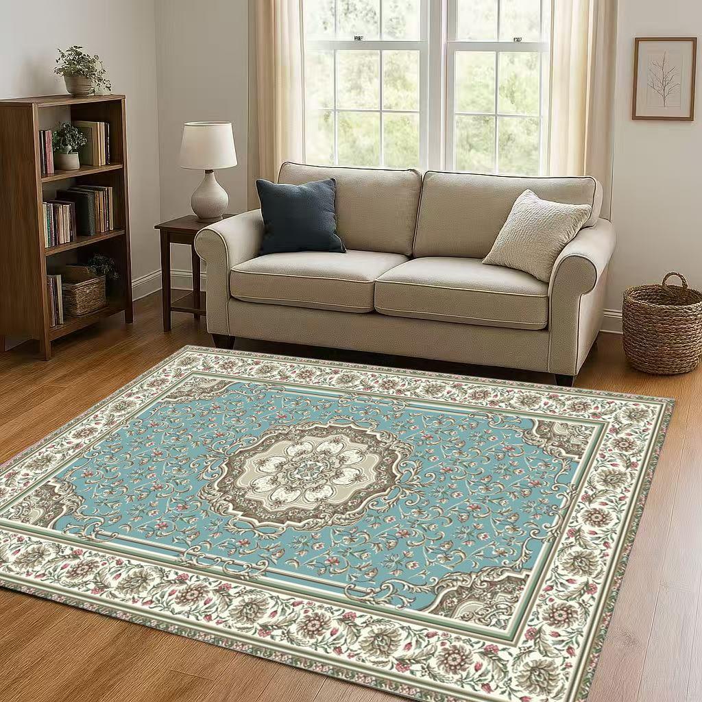 Luxurious Turkey Persian Bohemian Living Room Non-Slip Area Rug Soft Carpet for Bedroom and Sofa ,Easy Clean Home Decor Doormat