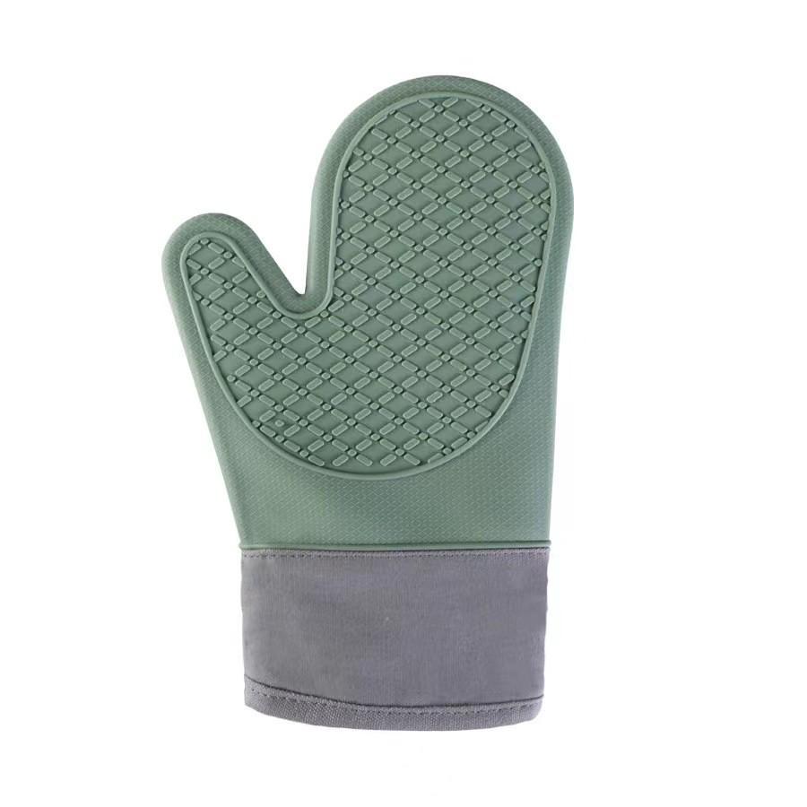 Heat-Resistant Non-Slip Silicone Kitchen Gloves - Anti-Scalding, Thickened Protection for Oven and Microwave