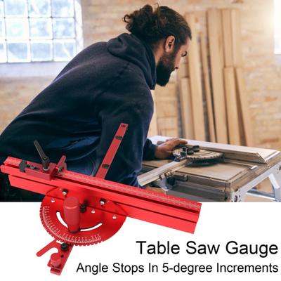 Table Saw Miter Gauge Sturdy Construction Multipurpose Aluminum Alloy Universal Precision Miter