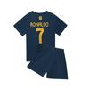 23-24 Riyadh Trasferta Blu Zaffiro N.. Set Maglia da Calcio 7 Club Taglia Bambino 14-30