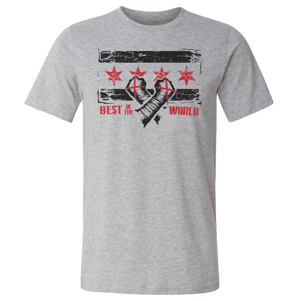 

2026 CM Punk Best in The World Graphic Cotton Wrestling Shirt Parent-child Summer Hot Sale Oversized Fashion O-neck Soft Tshi... S разноцветный