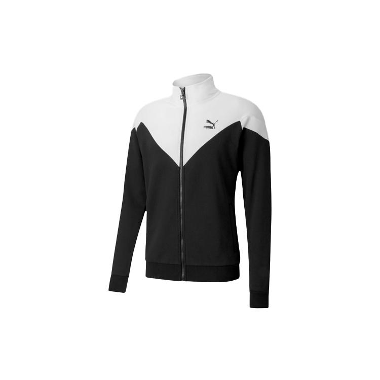 PUMA Iconic Mcs Coats Track Jacket  Black White  Men s 597674-01 L