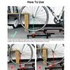 51 * 19,7 Zoll Trainerständer Fahrrad Indoor Heimtrainer Training Leiser faltbarer Trainer Aluminiumlegierung für MTB Rennrad Fahrradrolle