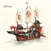 74838 Hot Selling Ninja Warship, Children's Building Block Toys, Highly Restored Movie Plot Birthday Gift Christmas Gift 2387pcs