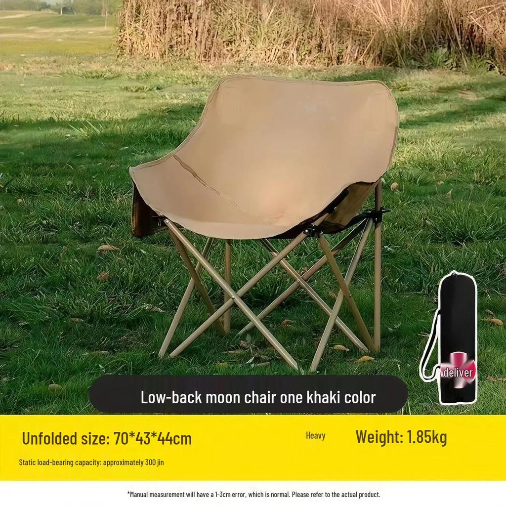 Thickened Folding Moon Chair: Adjustable Outdoor Lounge & Office Recliner