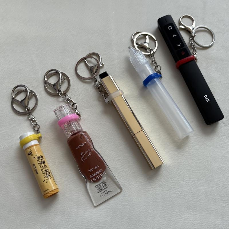 1Pcs Portable Durable Holder Pendant Repair Tubes Compatible For Aquaphor Lip Balm Practical Lipstick Tube Keychain
