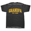 Funny Promoted To Grandpa Est 2026 Tshirts Men Fashion Casual 100 Cotton Loose Oversized Crewneck Collar Hip Hop T Shirt