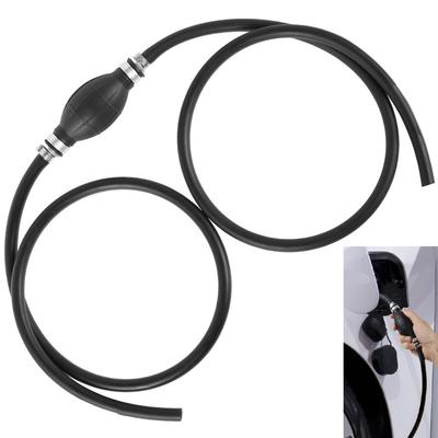 Fuel Transfer Pump Manual Suction Pump Hand Transfer Tube with 8mm Soft DeliveryHose for PetrolDiesel Fuel Liquid FishTank Water
