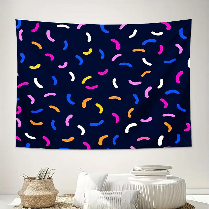 Vibrant Psychedelic Tapestry Wall Hanging Rainbow Aesthetic Room Decor Bohemian Hippie Wall Art Festival Backdrop Trippy Home De