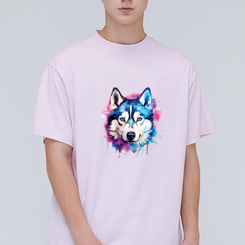 Winter Wolf Patch Decals Animal Jeans Fashion Diy Accessory Sticker Heat Press Appliqued Stripes Patches For Clothing Vinyl