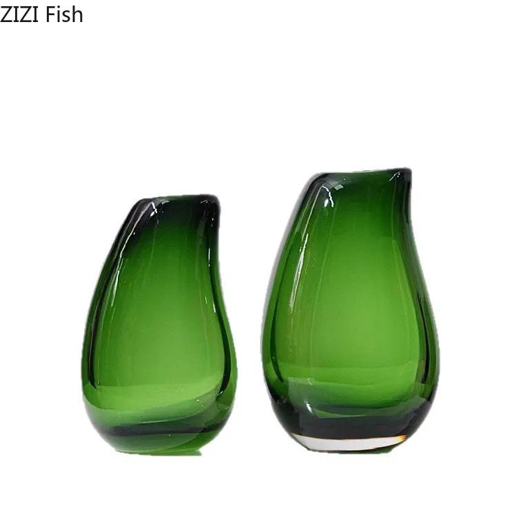 Transparent Double Layered Glass Vase Hydroponic Flower Pots Desk Decoration Flower Arrangement Floral Vase Room Aesthetic Decor