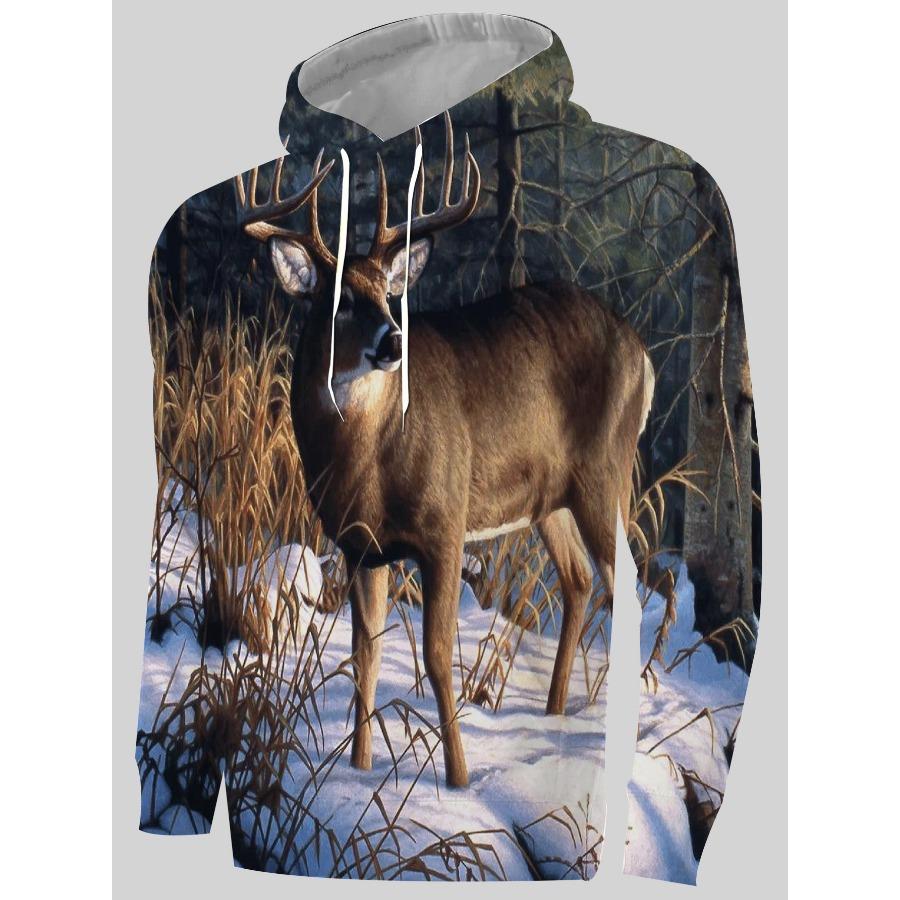 Baum 3D gedruckt Herren Hoodie Casual Muster Trendy Sportswear Herbst Winter Tasche Pullover Lange Ärmel