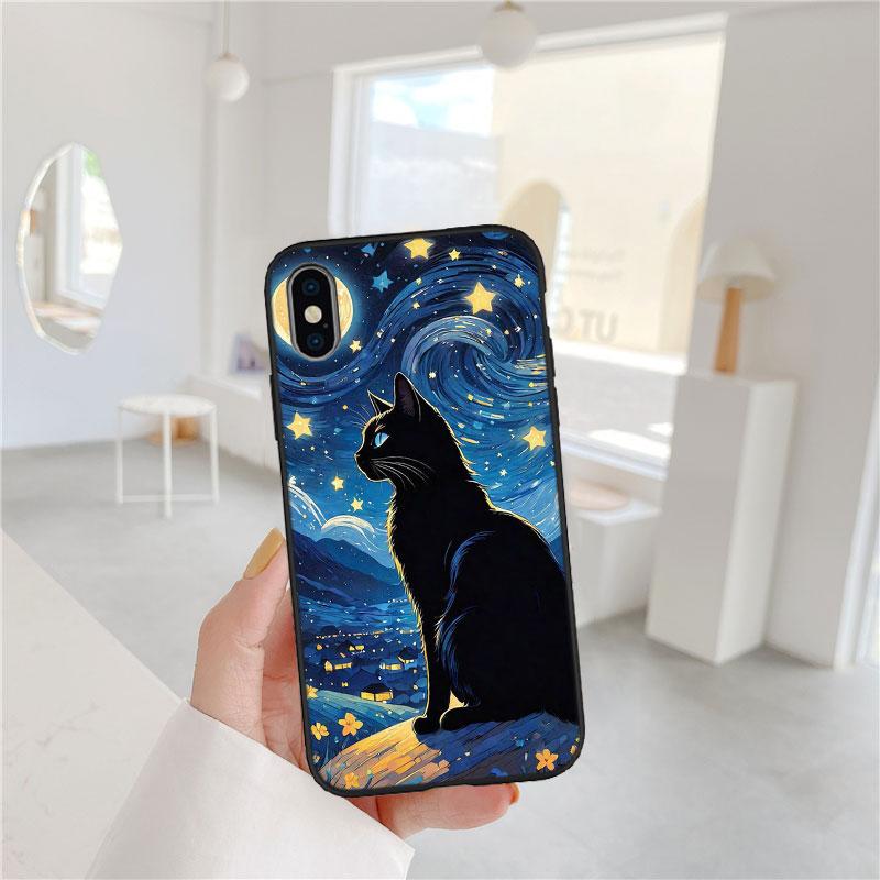 FM15 Cat Kitten Meow Soft Shell Phone Case for Xiaomi Poco C40 C50 C51 C55 C65 C71 C75 F3 F5 F6 F7 M2 M3 Pro Ultra