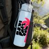 1PC Palm Tree Black Spot Print 750ml Color Plastic Sports Water Bottle Leakproof Flip Straw Lid Suitable for Sports Office Home Use