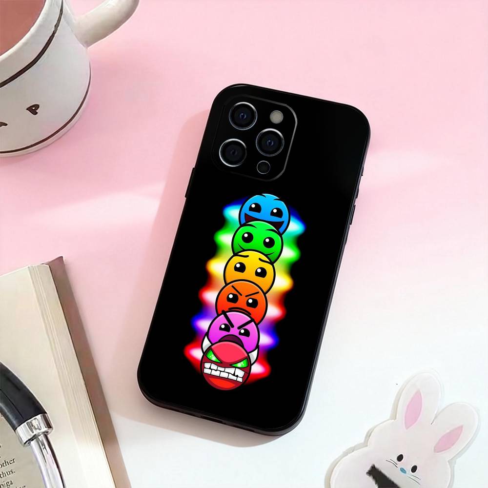 G-Geometry Dash Game Phone Case Silicone Soft For IPhone 17,16,15,14,13,12,11,XS,Plus Pro Max