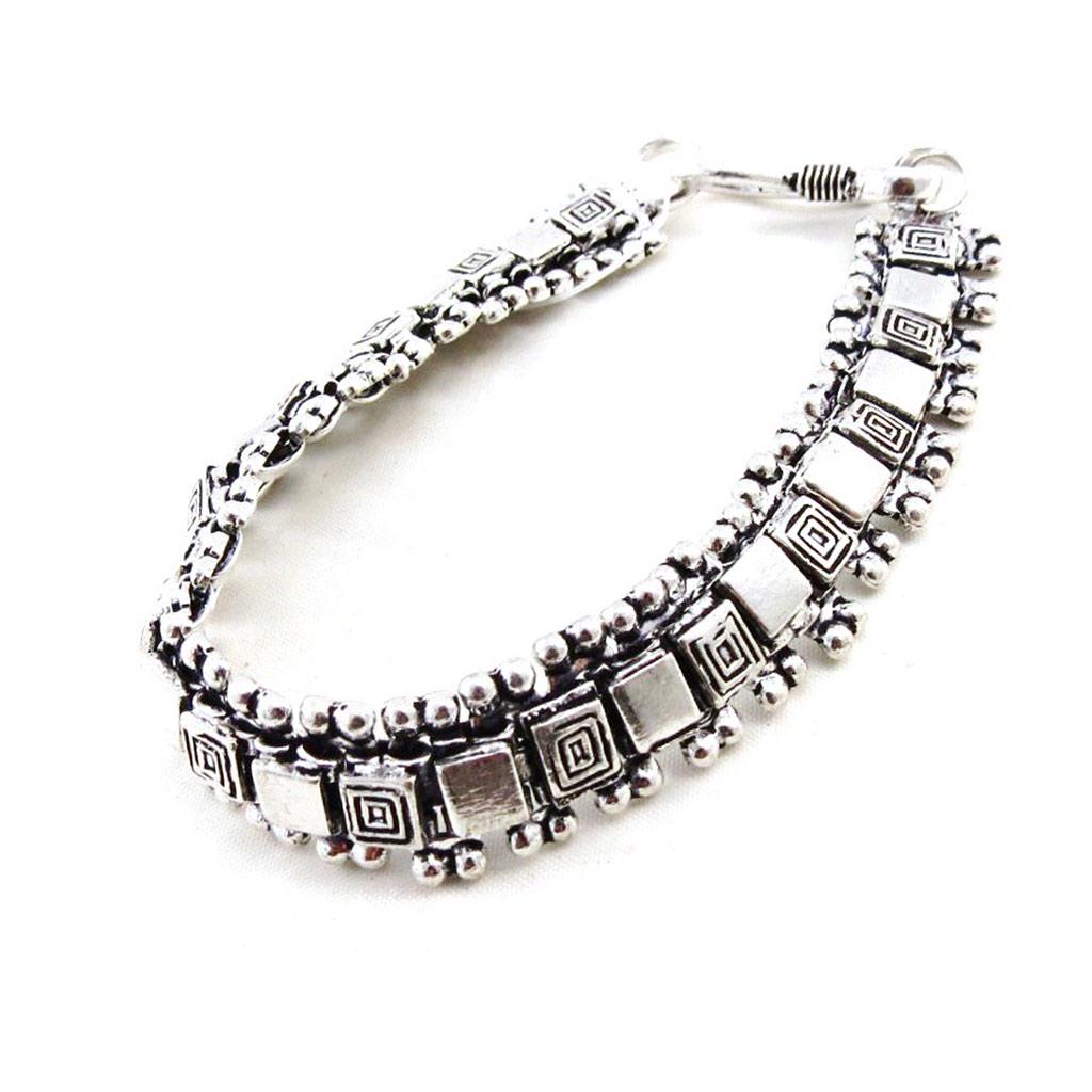 Les Trésors De Lily [H7498] - Silver 'Kilimanjaro' Designer Bracelet