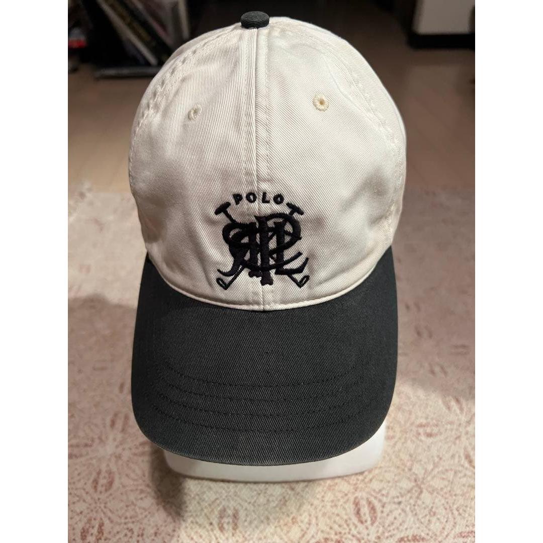 Used 90s Polo by Ralph Lauren Scribble Two Tone Cap