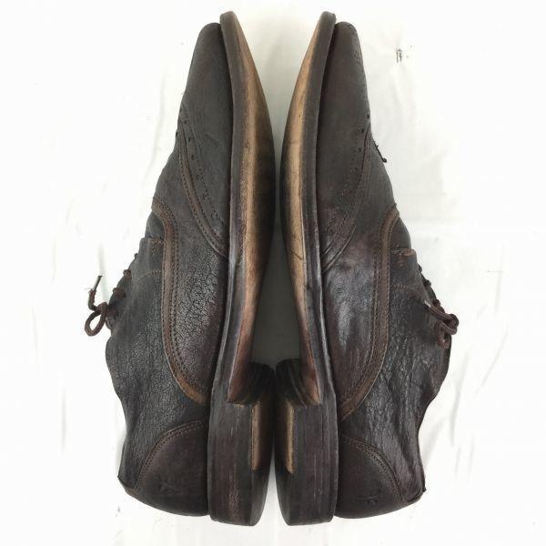 80s-90s Vintage Frye Wingtip Shoes Size 10.5D 28.0-28.5 Brown Men’s(USED)