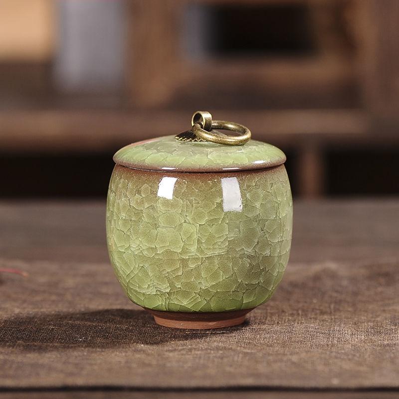 Portable Tea Coffee Sugar Jar Mini Airtight Kitchen Jar Storage Container with Lid China Storage Bottles & Jars Home Decor Gifts