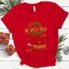 Top da Donna in Cotone Natale Coquette Stampa Fiocco High Street Moda Trendy Pullover Magliette da Donna