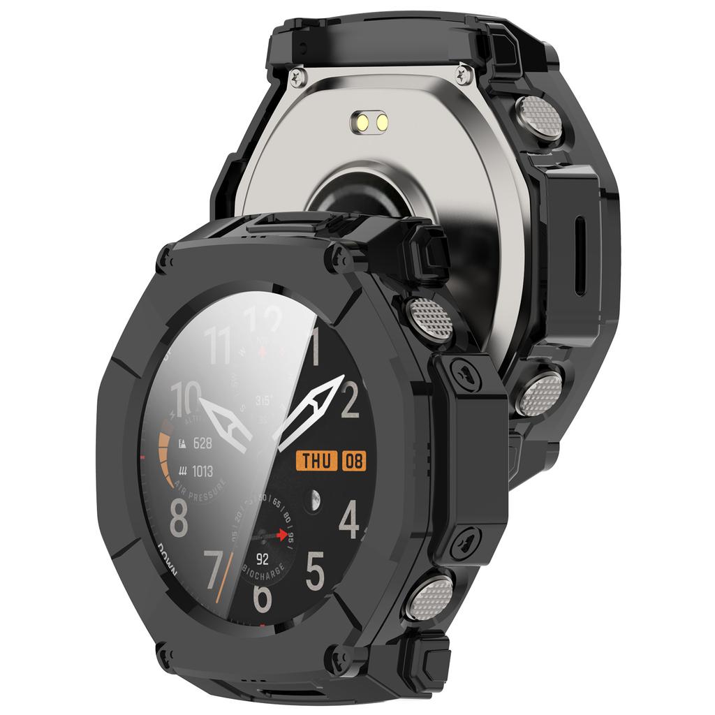 Tempered Glass Case For Amazfit T-Rex Ultra2 Smart Watch Full Cover Bumper for Amazfit T Rex Ultra 2 Shell Accessoies