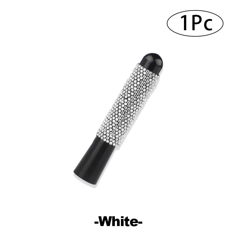 Universal 8cm/3.14in Car Antenna Crystal Diamond Auto Retrofit Decors Contains 4 Screws 2 Gaskets Bling Car Accessories
