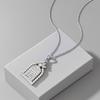 Hui Zhiyi S925 Silver Happy Door Castle Necklace - Versatile, High-End Design