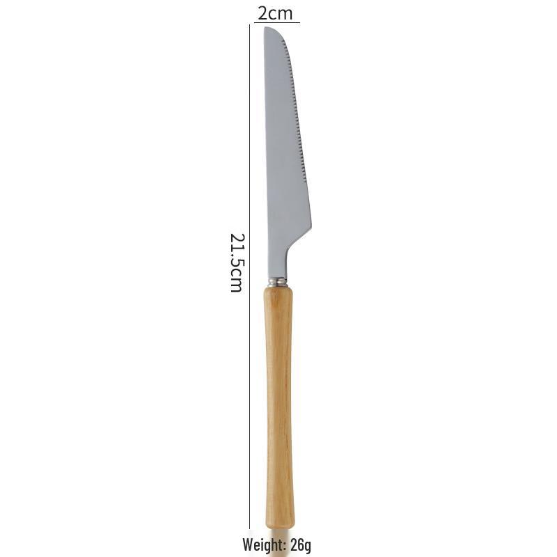 Abay 304 Edelstahl Holzgriff Teelöffel Set