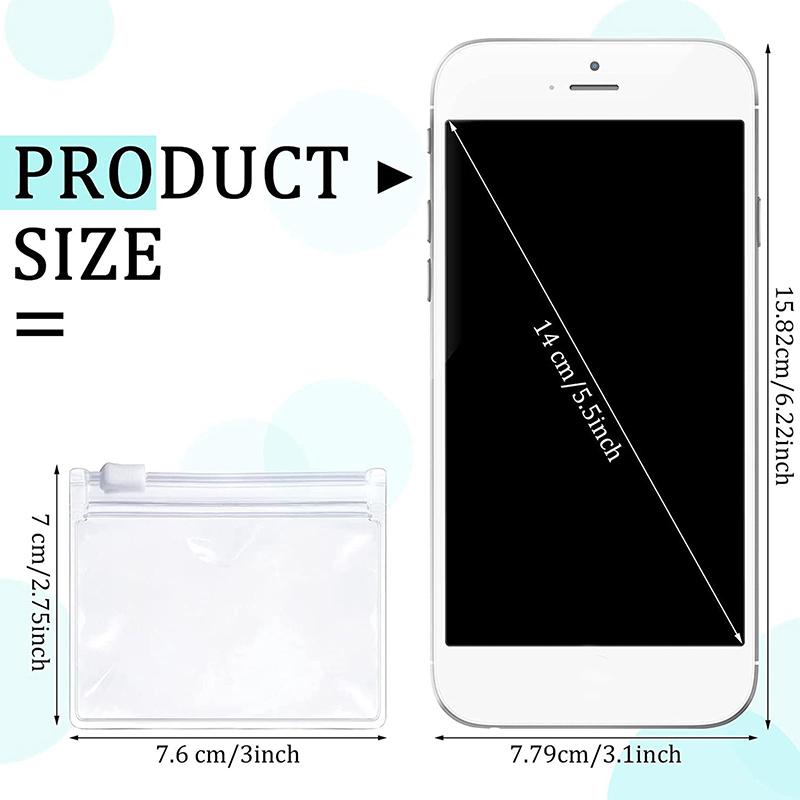 10Pcs Packaging Bags,Zipper Bags,Travel Storage Bag,Jewelry Display Storage Bag,Plastic Self Sealing Small Pill Bags
