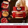 Chinese Style Bamboo Basket: 2025 New Year's Candy Gift Box
