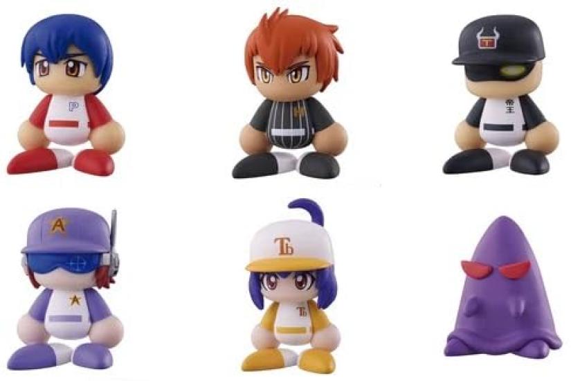 

Power Pro Kun 3 Set of Capsule Unopened Gacha Capsule Toy Narabundesu. [Complete 6]