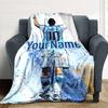 Messi Personalized Text Blanket Multi-purpose Customizable Blanket Soft & Cozy Perfect for Bedding Couch Nap Seaside for All Occasions