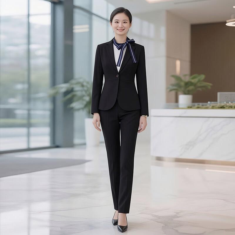 Teluoman Women s 3-Piece Professional Suit Set 4XL