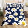 Daisy Duvet Cover Botanical Floral Bedding Set Microfiber Natural Blossom Flower Pattern Comforter Cover King For Boys Girl Room