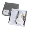 Imabari Towel Towel Set Face Towel Gift 100 Cotton Made In Japan Sara-la "Rei" Set of 2 Gray FT2