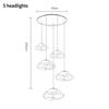 Home Decor Chandeliers for Dining Room Lustre Pendant Lights Hanging Lamps for Ceiling Light Fixture Indoor Lighting