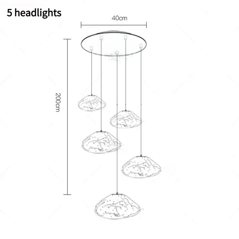 Home Decor Chandeliers for Dining Room Lustre Pendant Lights Hanging Lamps for Ceiling Light Fixture Indoor Lighting